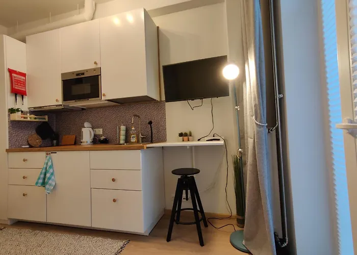 Appartement Mikrohub45 - Taeismoebleeritud Ja Koigi Mugavustega Soodne Stuudiokorter